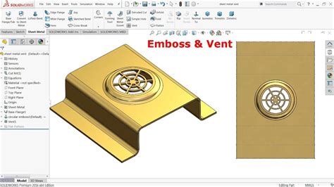 solidworks sheet metal emboss|solidworks sheet metal stamping.